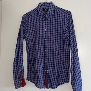 Oren Blue and Red Plaid dress shirt